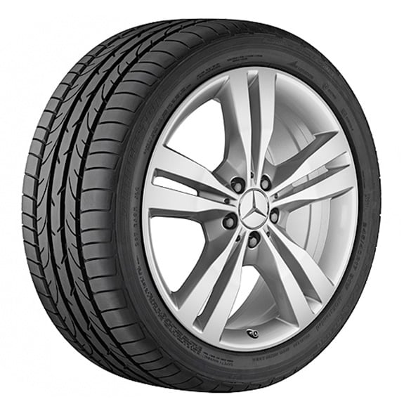 19 Zoll Felgen Satz 5-Doppelspeichen GLE W166 titansilber Original Mercedes-Benz