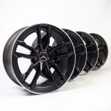 19 Zoll Felgen Satz AMG GT X290 Original Mercedes-AMG 5-Doppelspeichen-Rad schwarz matt 