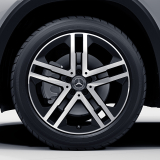 19 Zoll Felgen Satz GLA H247 5-Doppel-Speichen schwarz glanzgedreht Mercedes-Benz