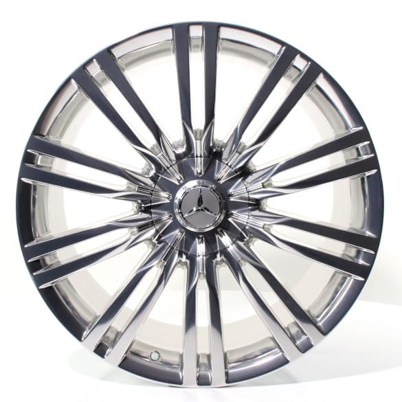 20 inch forged rim set S-Class W223/V223 10-double-spokes silver genuine Mercedes-Benz