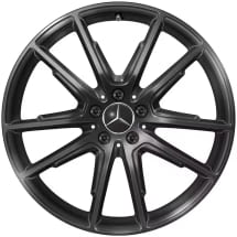 20 inch summer wheels EQS SUV X296 black genuine Mercedes-Benz  | Q440651410050-Set