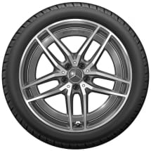 20 inch velgen AMG GT 43 C192 5-dubbele-spaken tantalgrau | A2324012100/A1924010400 7Y51-C192