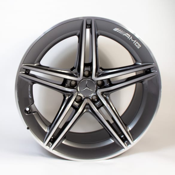20 inch velgenset AMG GT X290 origineel Mercedes-AMG 5-dubbelspaaks wiel tantaalgrijs