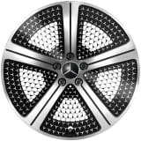 Cerchi da 20 pollici EQE SUV X294 a 5 razze neri originali Mercedes-Benz