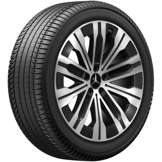 Lot de jantes 20 pouces EQE SUV X294 à 10 branches Aero noir | A2944010900 7X23-X294