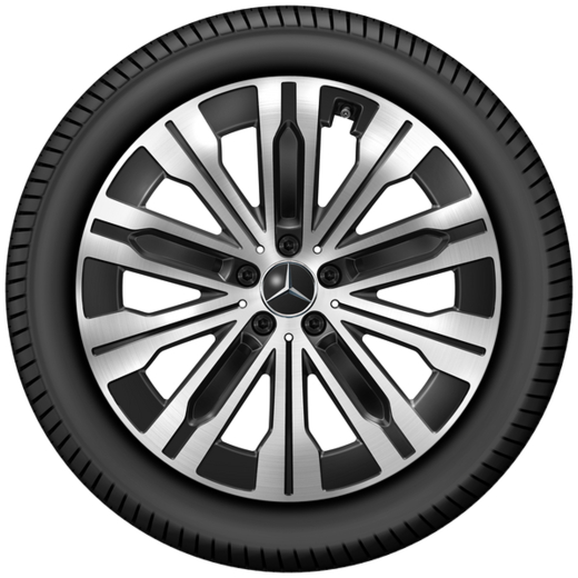 Lot de jantes 20 pouces EQE SUV X294 à 10 branches Aero noir | A2944010900 7X23-X294