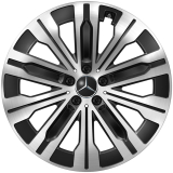 Lot de jantes 20 pouces EQE SUV X294 à 10 branches Aero noir argent d'origine Mercedes-Benz