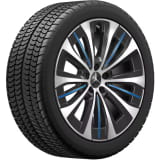 Pneus hiver 20 pouces EQE V295 noir bleu multibranches origine Mercedes-Benz Pirelli