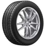 Roues été 20 pouces EQS SUV X296 argent à 5 doubles branches Original Mercedes-Benz Goodyear
