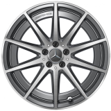 Juego de llantas AMG de 20 pulgadas GLE Coupé C167 gris tantalio 10 radios original Mercedes-AMG