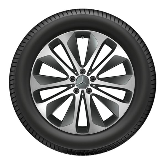Juego de llantas de 20 pulgadas GLE Coupé C167 gris Himalaya 10 radios | A1674010700/0800-7X21-C167