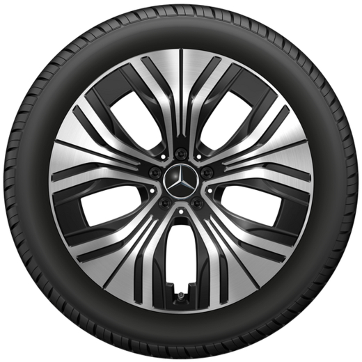 Juego de llantas 20 pulgadas EQE SUV X294 5 radios negro plata | A2944010600 7X23-X294