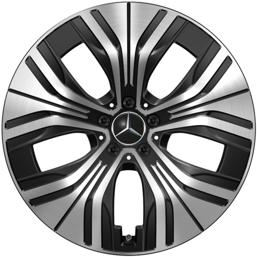 Juego de llantas 20 pulgadas EQE SUV X294 5 radios negro plata | A2944010600 7X23-X294