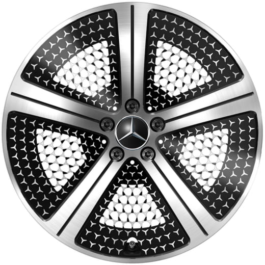 Llantas de 20 pulgadas EQE SUV X294 de 5 radios negras originales Mercedes-Benz | A2944000300 7X23-X294