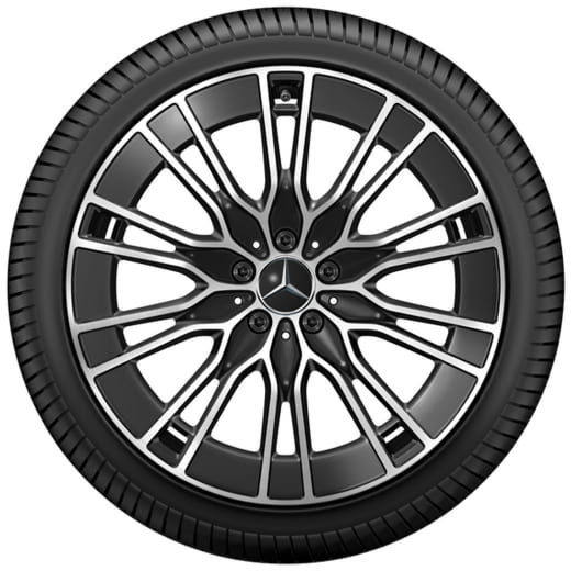 Ruedas de verano de 20 pulgadas Clase E W214 S214 negro Original Mercedes-Benz | Q440241110330/340