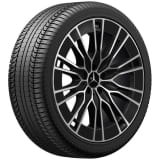 Ruedas de verano de 20 pulgadas Clase E W214 S214 negro 10 radios dobles Original Mercedes-Benz Continental