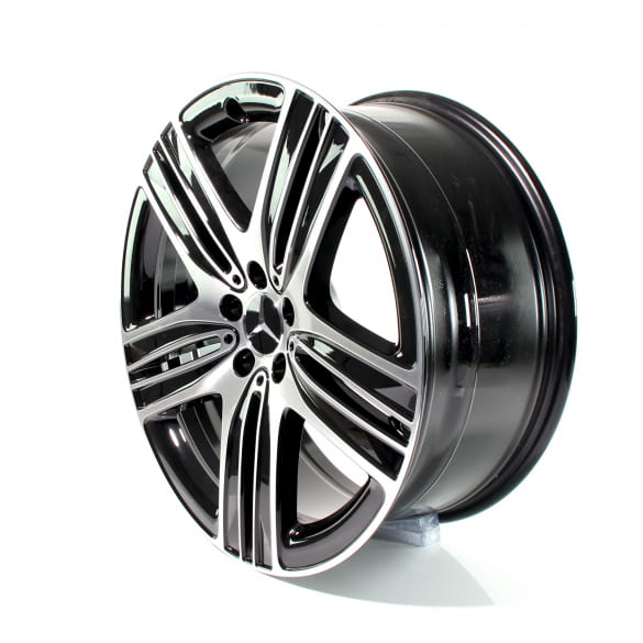 20 Zoll EQC N293 Felgen schwarz 5-Speichen Original | A2934010600/0400-7X23