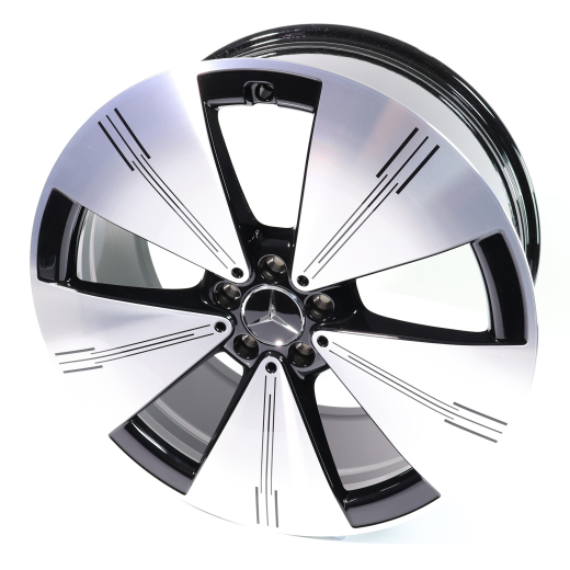 21 inch Mercedes velgen EQS V297 zwart Mercedes-Benz | A2974011100 9Y73-V297