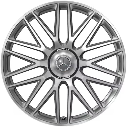 Cerchi forgiati da 21 pollici AMG GT 43 C192 a razze Y grigio titanio | A2324012900/A1924010600 7X21-C192