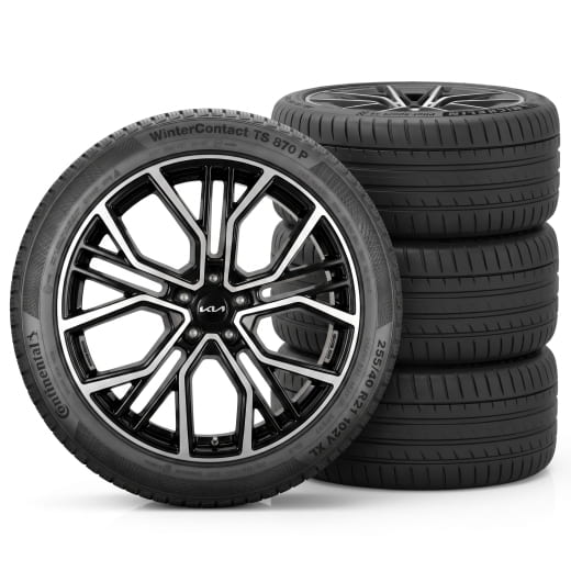 Ruote invernali da 21 pollici Kia EV6 GT CV Aero nero lucido Original Kia | WTEV6GT2125540PACV/BACV