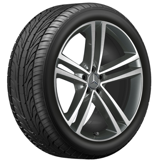 Jeu de jantes 21 pouces GLE V167 5 doubles branches Original Mercedes-Benz | A16740103/1100-7X21-V167