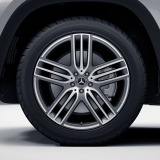 Lot de jantes 21 pouces GLS SUV X167 5 triples branches gris Himalaya original Mercedes-Benz