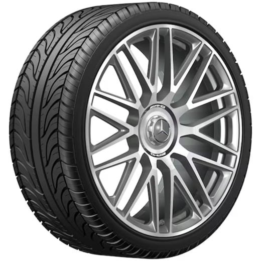 Llantas forjadas de 21 pulgadas AMG GT 43 C192 de radios en Y gris titanio | A2324012900/A1924010600 7X21-C192