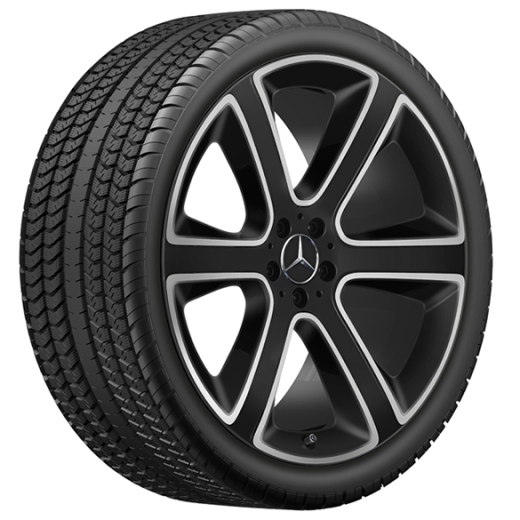 Set di cerchi GLE V167 a 6 razze da 22 pollici Original Mercedes-Benz | A16740130/3100-7X36