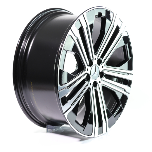 Jantes 22 pouces EQS V297 noir Original Mercedes-Benz | A2974011200 7X23-B