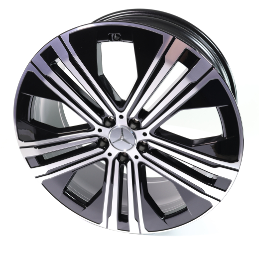 Jantes 22 pouces EQS V297 noir Original Mercedes-Benz | A2974011200 7X23-B