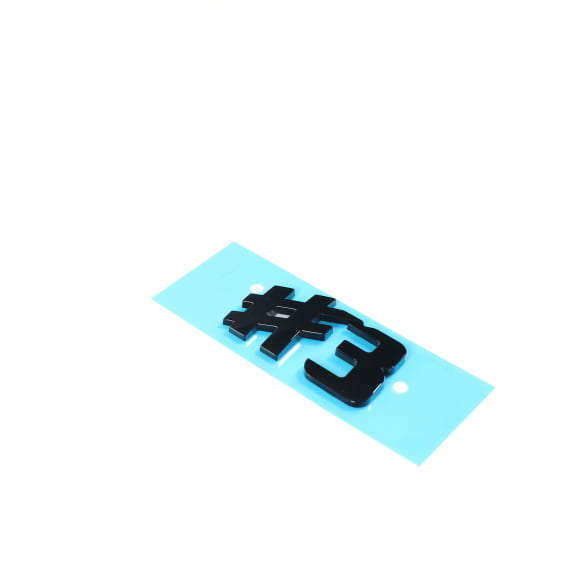 #3 embleem achterklep smart #3 THREE zwart origineel smart | QAP8894895825