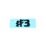 Scritta portellone #3 smart #3 THREE HC11 nero originale smart