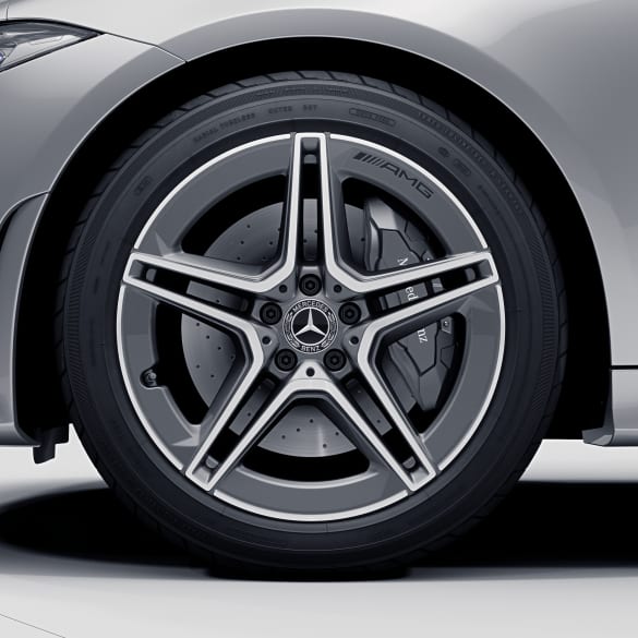 53 AMG 19 inch 5-double-spoke grey CLS C257 genuine Mercedes-Benz rim set  | A2574013000/1600-7X44