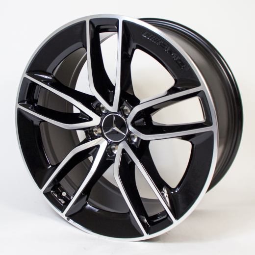 Set cerchi E53 AMG da 20 pollici Mercedes-Benz E-Klasse 213 a 5 doppie razze nero | A2134014900/5000-7X23
