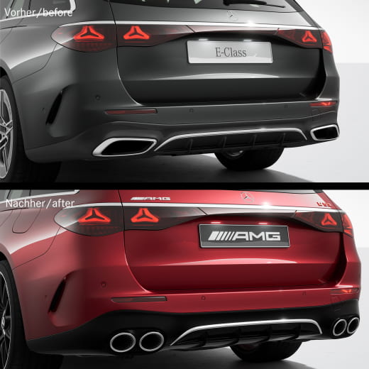 53 AMG achterdiffuser E-Klasse S214 combi Original Mercedes- | S214-E53-Diffusor