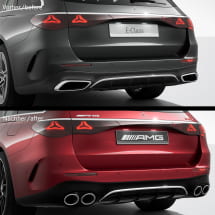 53 AMG achterdiffuser E-Klasse S214 combi Original Mercedes- | S214-E53-Diffusor