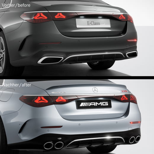 Diffuseur arrière 53 AMG Classe E W214 berline, original Mercedes-AM | W214-E53-Diffusor