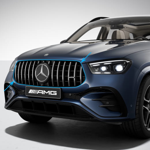 Parrilla Panamericana 53 AMG GLE V167 SUV restyling original Mercedes-AMG | V167-53AMG-FL-Kühlergrill-K