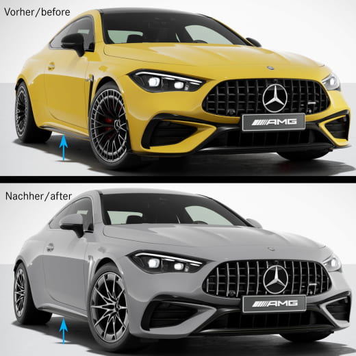 53 AMG taloneras CLE Coupé C236 conversión de carbono original Mercedes-Benz | Seitenschweller-Carbon-CLE