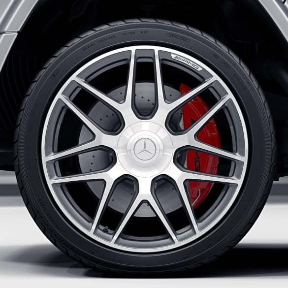 63 AMG 22 inch rim set G-Class W463A cross-spoke-wheel titanium grey genuine Mercedes-Benz