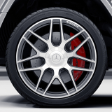 Jeu de jantes 63 AMG 22 pouces pour G-Class W463A, jante à rayons croisés gris titane, original de 6