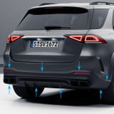 63 AMG achterdiffusor GLE C167 Coupé origineel Mercedes-AMG