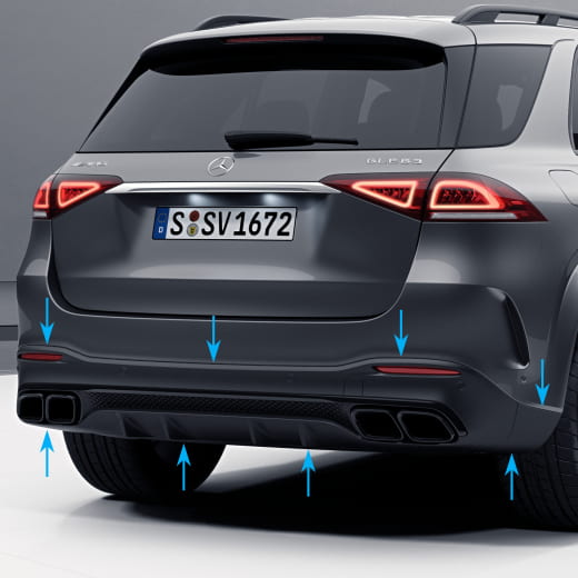 63 AMG achterdiffusor GLE C167 Coupé origineel Mercedes-AMG | A1678853009