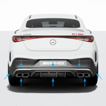 63 AMG rear diffusor GLC C254 Coupe incl. AMG exhaust tips Genuine Mercedes-AMG | GLC-C254-Diffusor-K