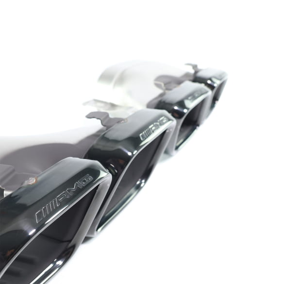 63 AMG uitlaatsierstukken Nightpakket zwart Origineel  Mer   | A0004903000/3100