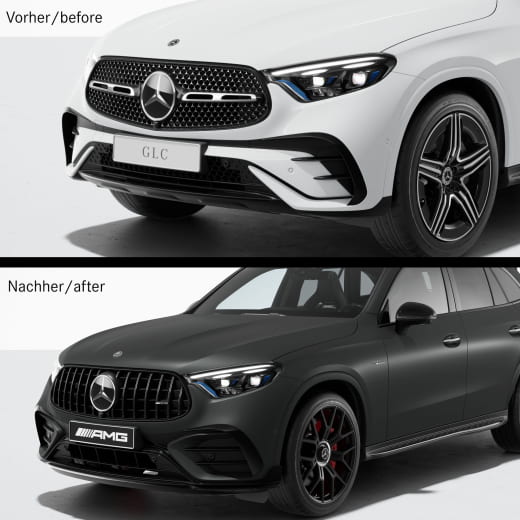 Originele Mercedes 63 AMG voorbumper ombouw | GLC X254 SUV | X254-63AMG-Front-K