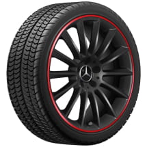A 35 AMG 19 Zoll Felgen A-Klasse  V177 Vielspeichen schwarz rot | A1774011900 9Y31-V177