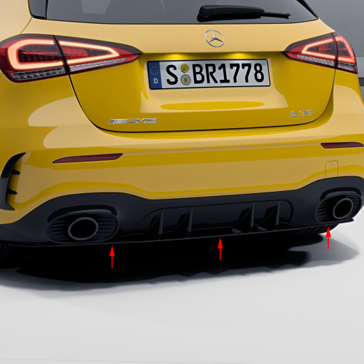 A 35 AMG aero achteraanzet achter A-Klasse W177 Original Mer | A35-rear-Aero-177