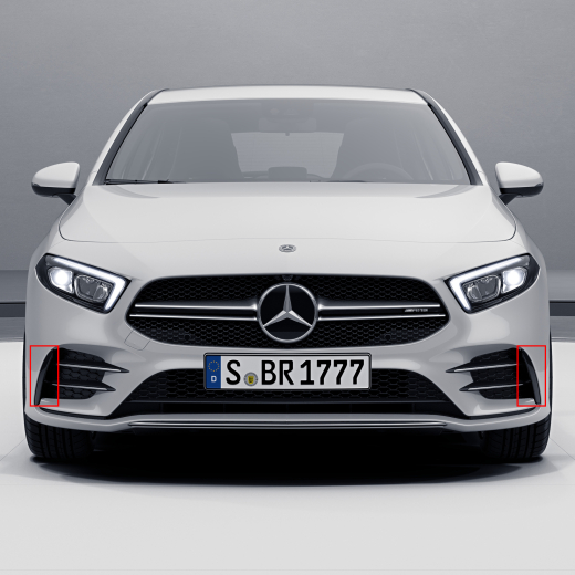 Flaps delanteros A 35 AMG parachoques A-Klasse 177 Original Mercedes-Benz | A35-front-flaps-177