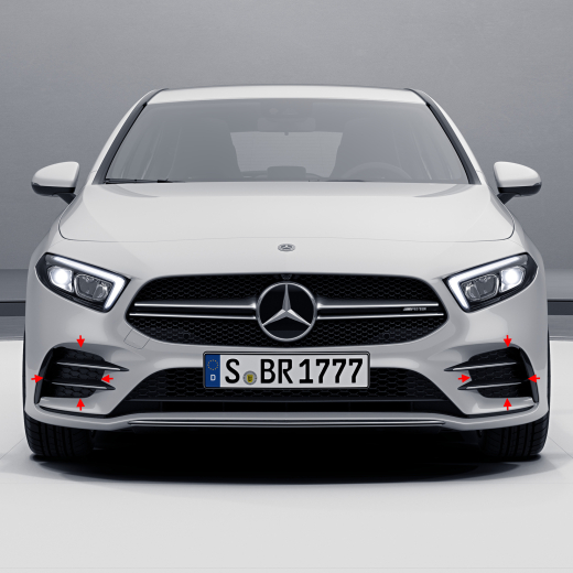 Griglia frontale laterale A 35 AMG Classe A 177 ricambio originale Mercedes-Benz | A35-front-gitter-177
